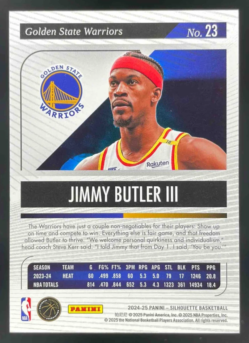 2024-25 Panini Silhouette Cracked Ice #23 Jimmy Butler III /25 - Image 2
