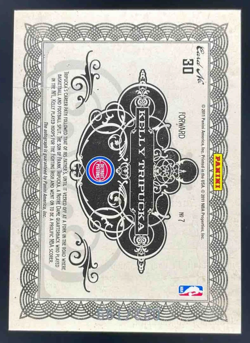 2010-11 Panini Gold Standard Gold NBA Logos #30 Kelly Tripucka Auto /199 - Image 2