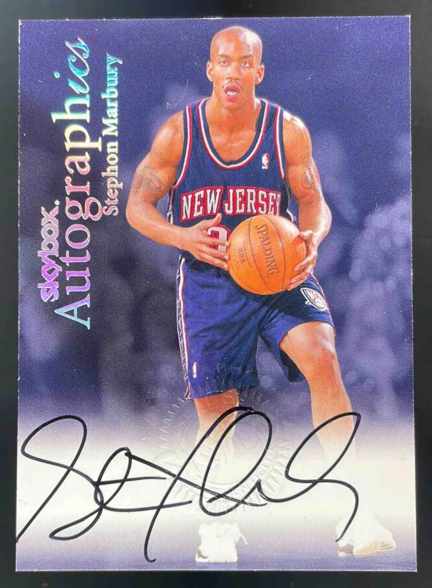 1999-00 Skybox Premium Autographics #NNO Stephon Marbury Auto