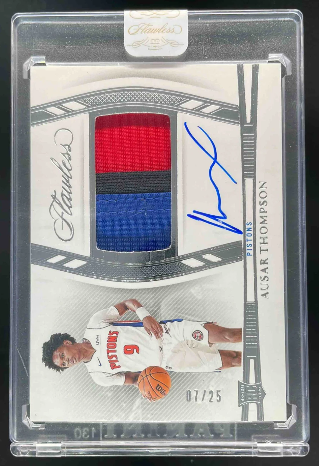2023 Flawless Horizontal Patch Autographs #HPA-ATD Ausar Thompson RC Auto /25