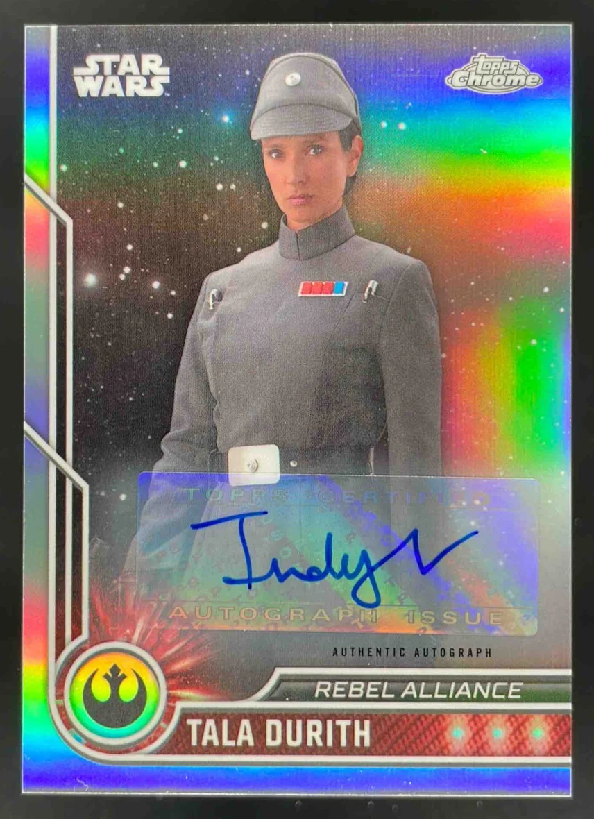 2023 Topps Chrome Star Wars Character Autographs #14 Indira Varma Auto