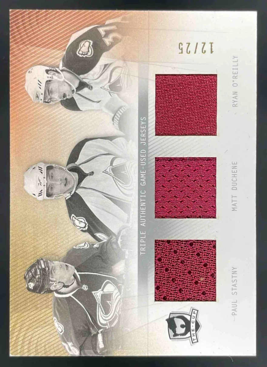 2009 The Cup Trios #CT-SDO Paul Stastny Ryan O'Reilly Matt Duchene /25