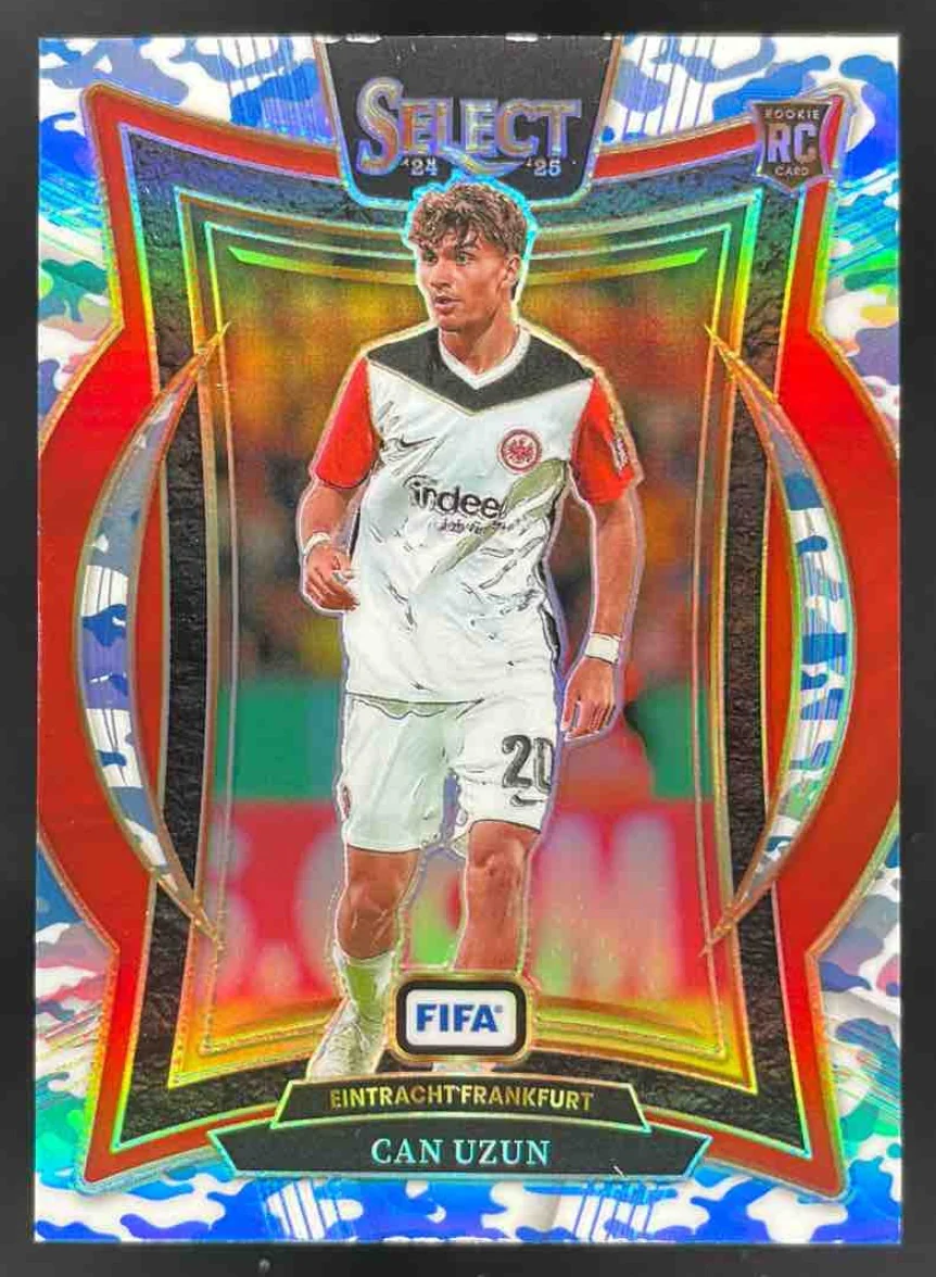 2024-25 Panini Select FIFA Terrace Winter Camo #34 Can Uzun RC /30