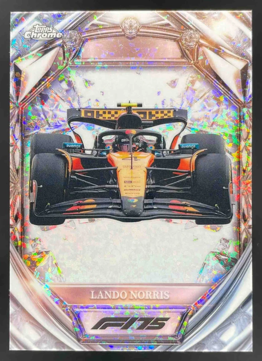 2025 Topps Chrome Formula 1 Diamond 75th Anniversary #D75-25 Lando Norris