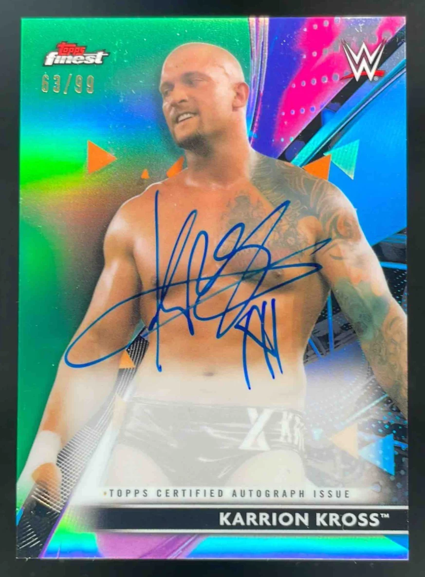 2021 Topps Finest WWE Superstar Autographs Green #RA-KK Karrion Kross Auto /99