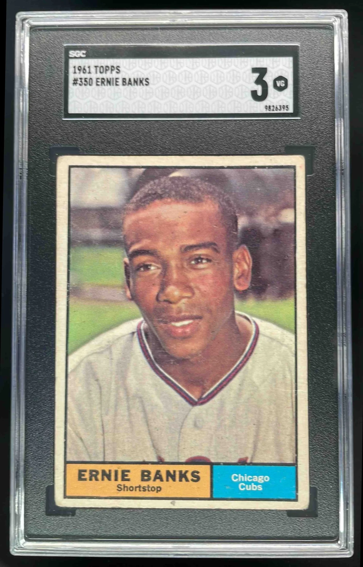 1961 Topps #350 Ernie Banks SGC 3