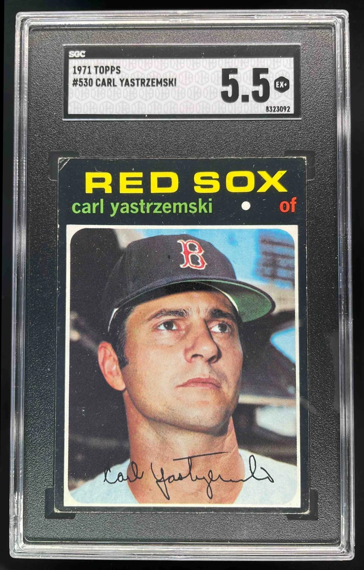 1971 Topps #530 Carl Yastrzemski SGC 5.5