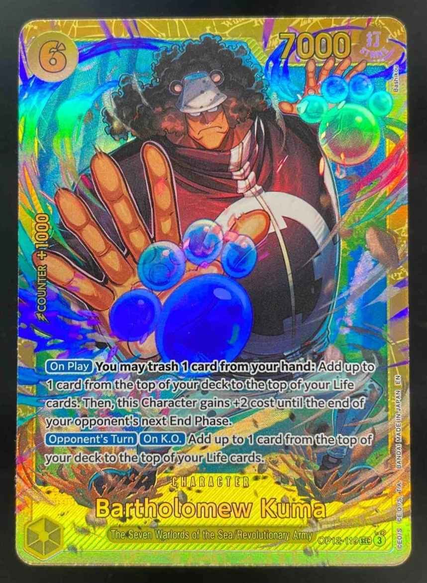 2025 One Piece Legacy of the Master #OP12-119 Bartholomew Kuma Secret Rare