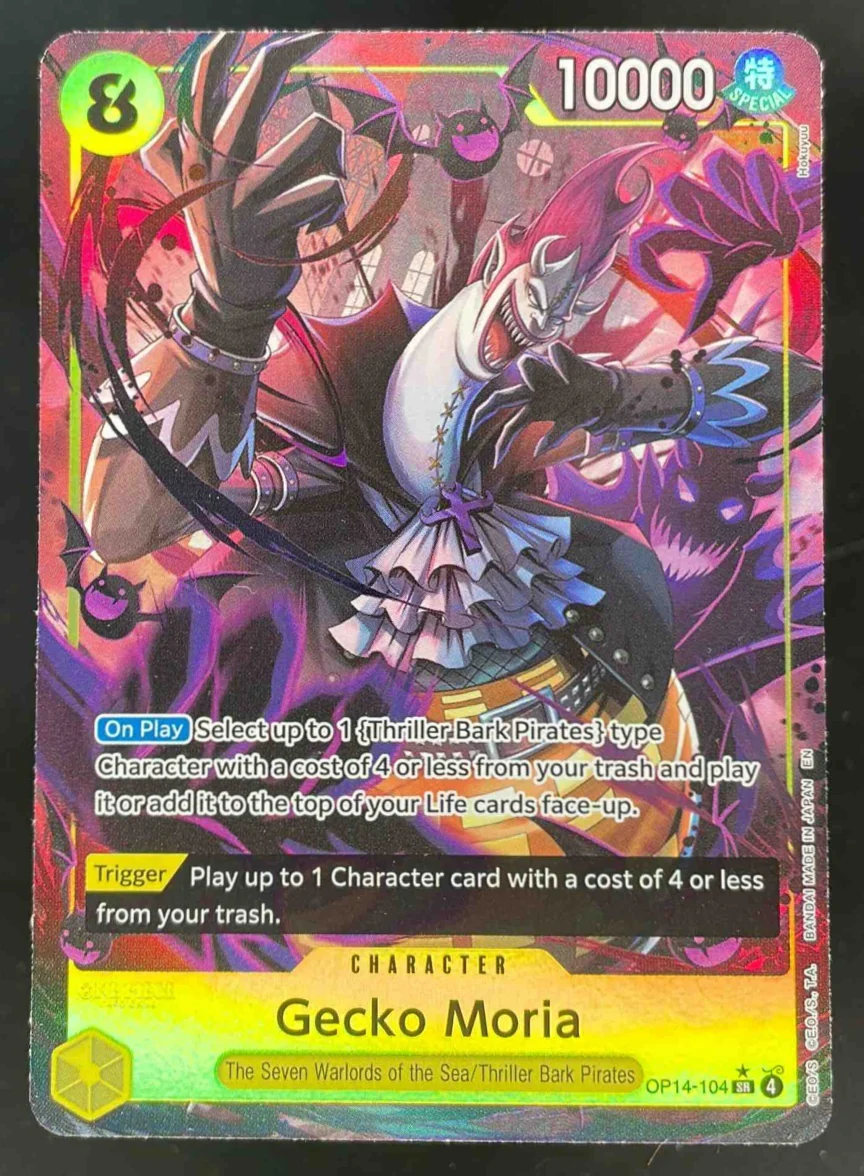 2026 One Piece Azure Sea's Seven Super Rare #OP14-104 Gecko Moria