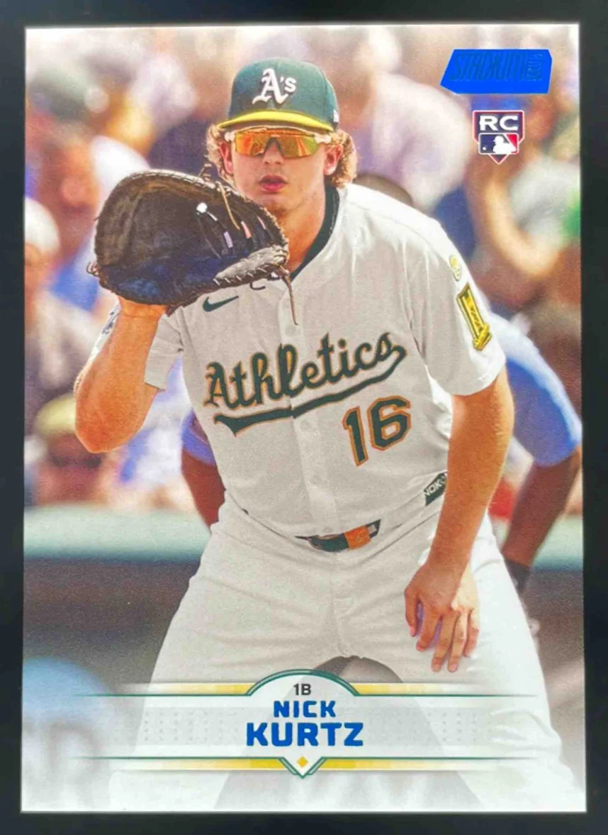 2025 Topps Stadium Club Light Blue Foil #9 Nick Kurtz RC