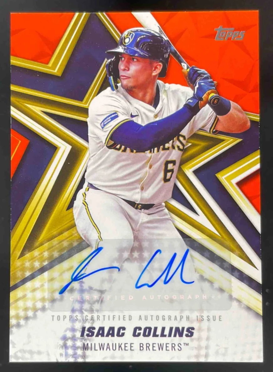 2026 Topps Baseball Stars Autograph Orange #BSA-IC Isaac Collins Auto /25
