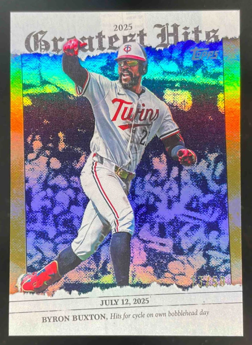 2026 Topps 2025 Greatest Hits Gold Foil #GH-12 Byron Buxton /50