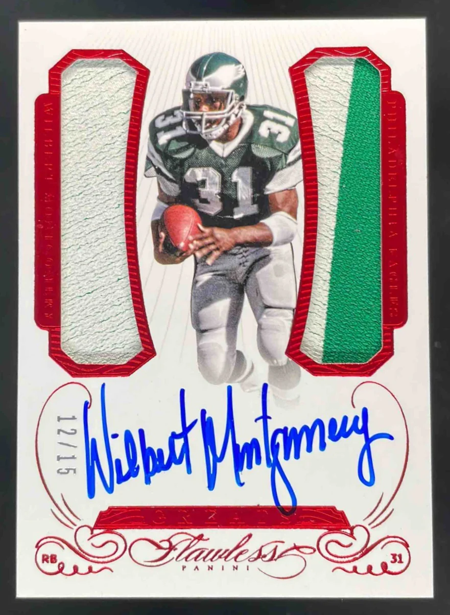 2015 Flawless Greats Patches Dual Auto Ruby #GPDA-WM Wilbert Montgomery /15