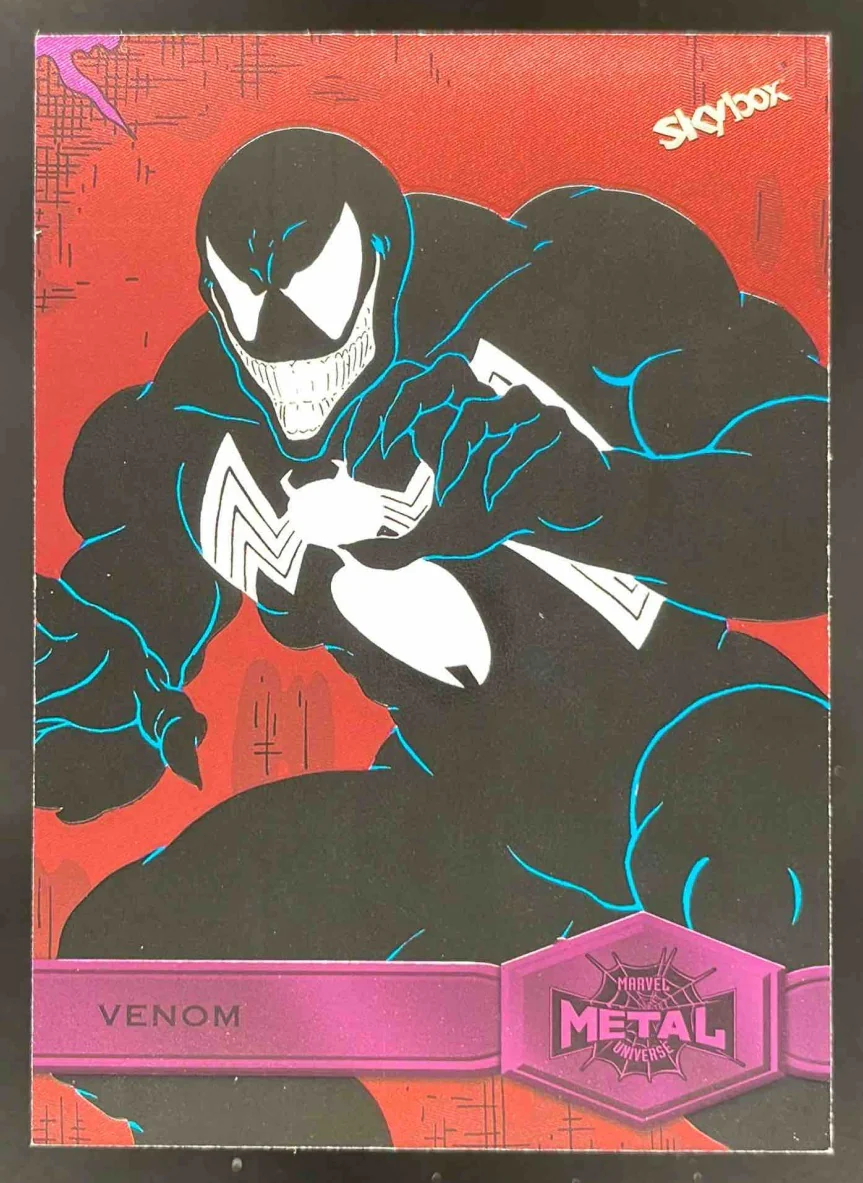 2021 Skybox Metal Universe Marvel Spider Man Pink Light FX #193 Venom /75