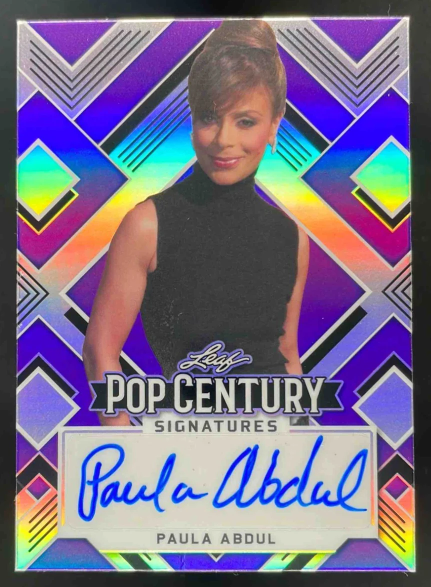 2022 Leaf Metal Pop Century Prismatic Purple #BA-PA1 Paula Abdul Auto /10