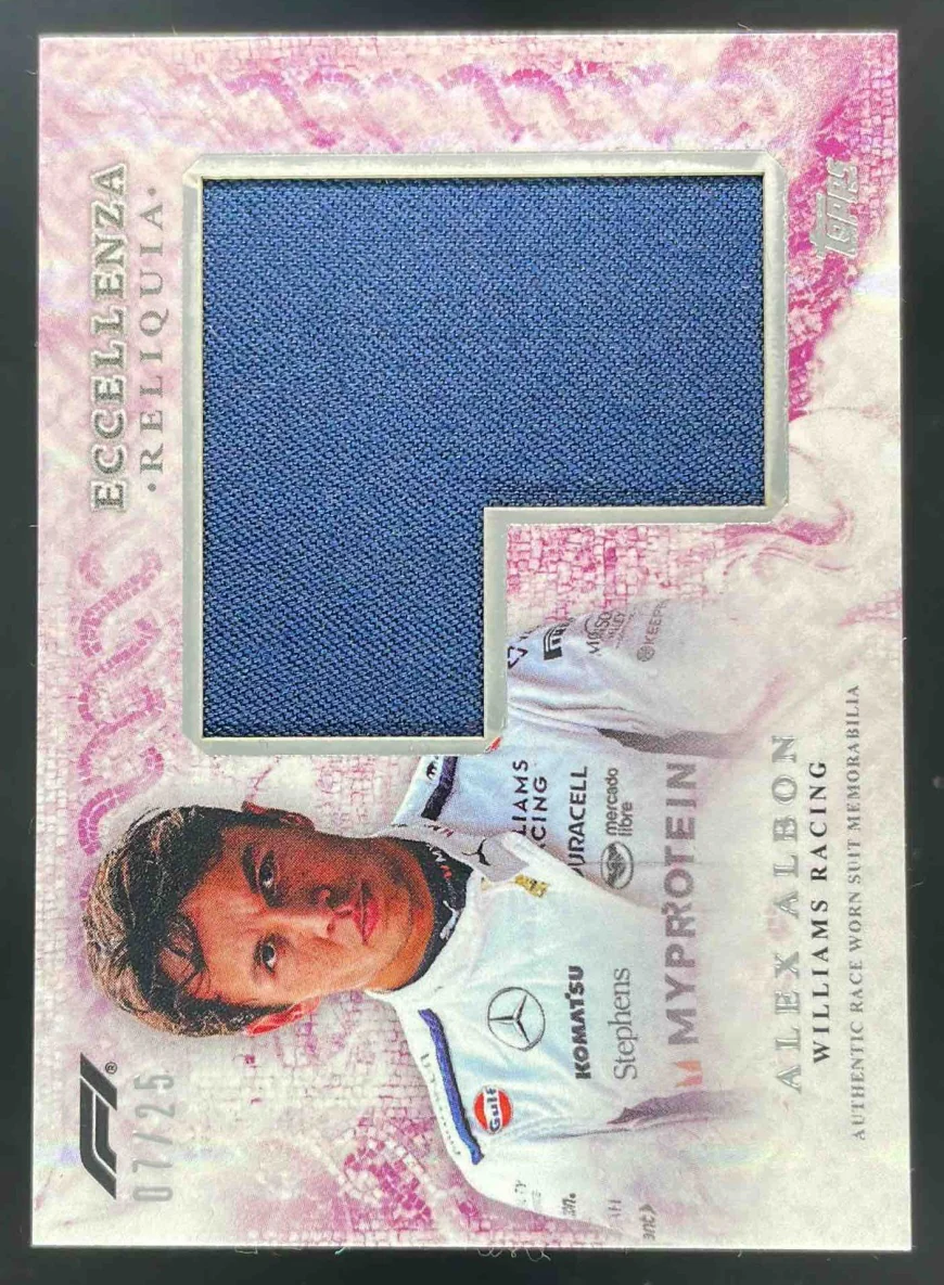 2024 Topps Eccellenza Formula 1 Purple Memorabilia #NNO Alex Albon /25