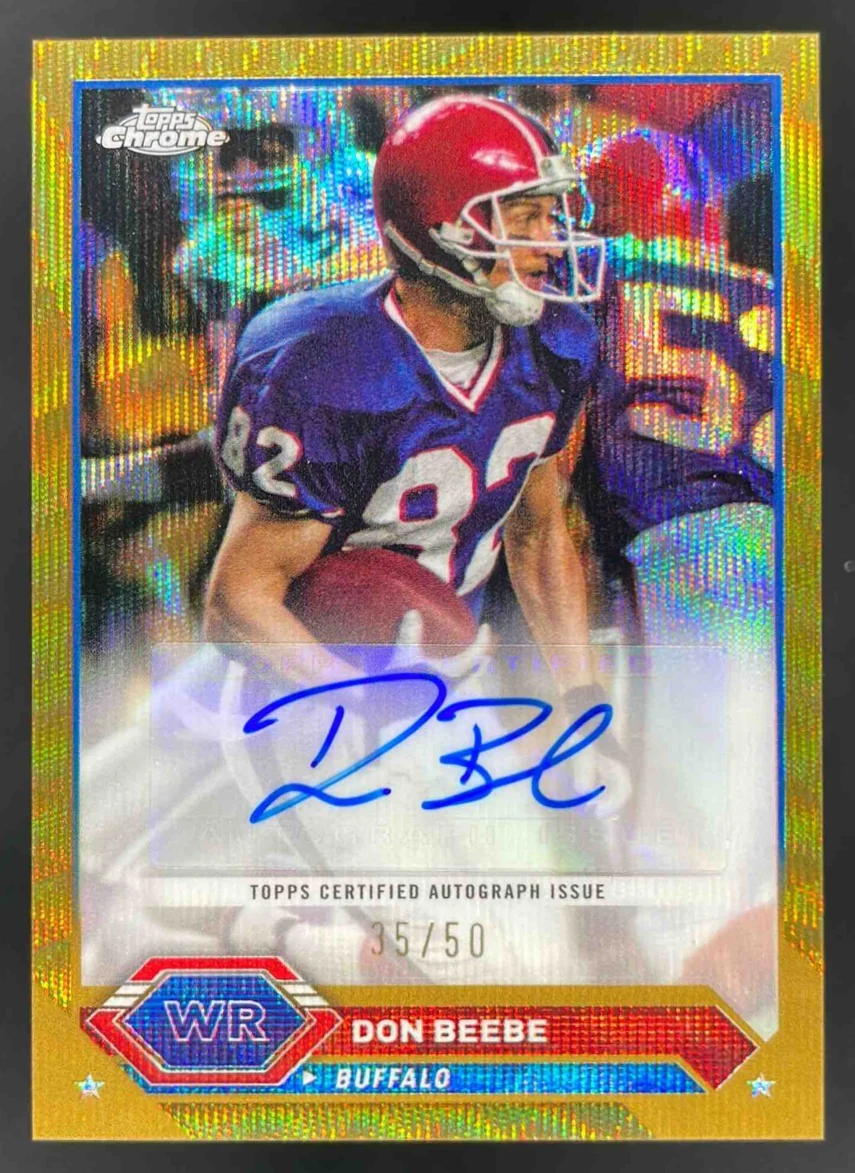 2023 Topps Composite Chrome Gold Wave Refractor #TCA-DBE Don Beebe Auto /50