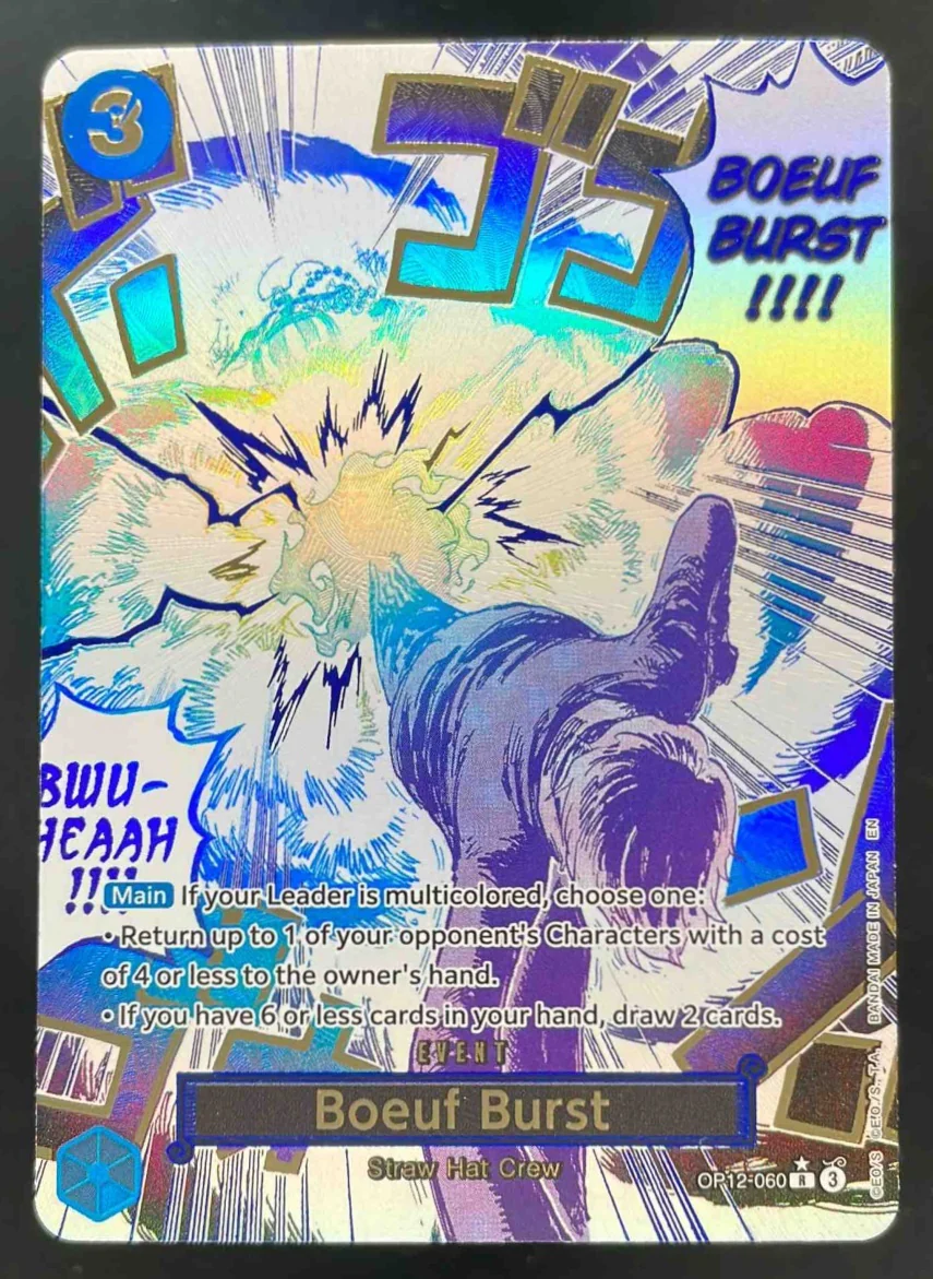 2025 One Piece Legacy of the Master Alternate Art #OP12-060 Boeuf Burst