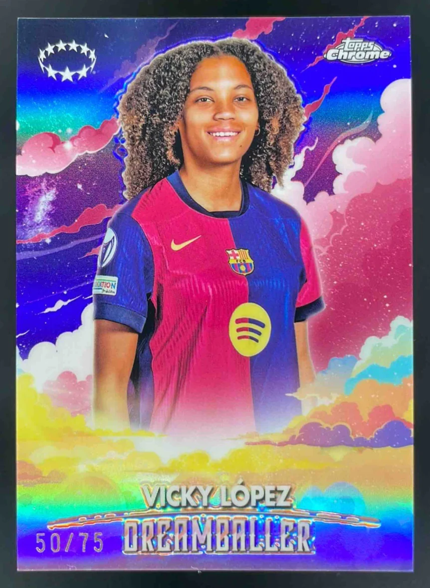 2024-25 Topps Women's Chrome Dreamballer Purple Refractor #DB-10 Vicky Lopez /75