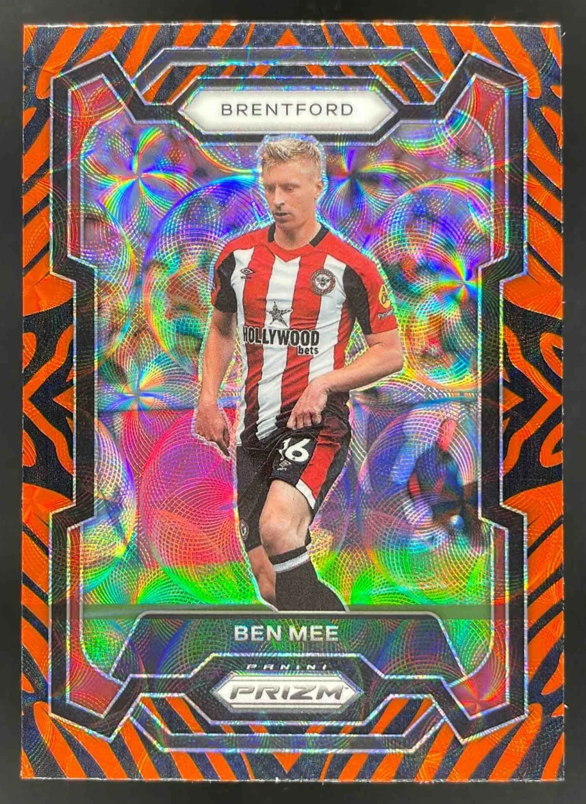 2023-24 Panini Prizm Premier League Choice Tiger Stripe #142 Ben Mee