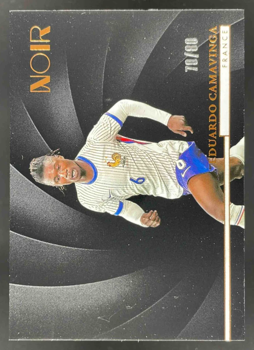 2024-25 Panini Noir Set Horizontal #156 Eduardo Camavinga /80