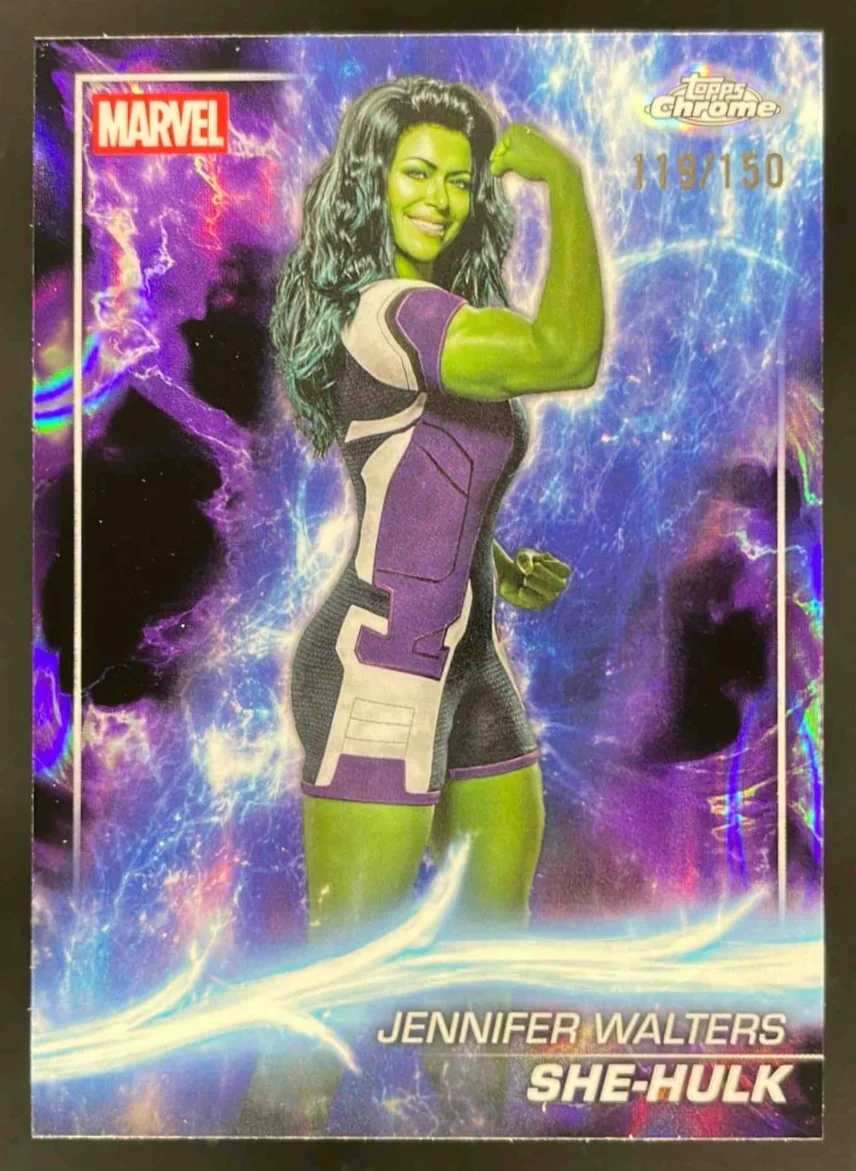 2025 Topps Chrome Marvel Studios Agatha Lava Refractor #137 She-Hulk /150