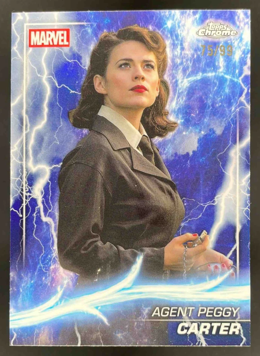 2025 Topps Chrome Marvel Studios Thor Refractor #24 Agent Peggy Carter /99