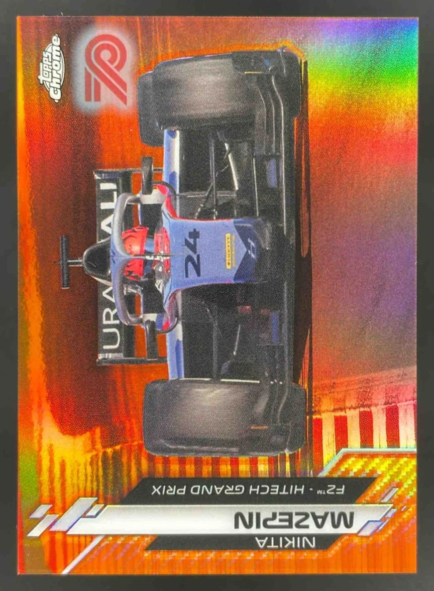 2020 Topps Chrome Formula 1 70th Anniversary Orange #79 Nikita Mazepin