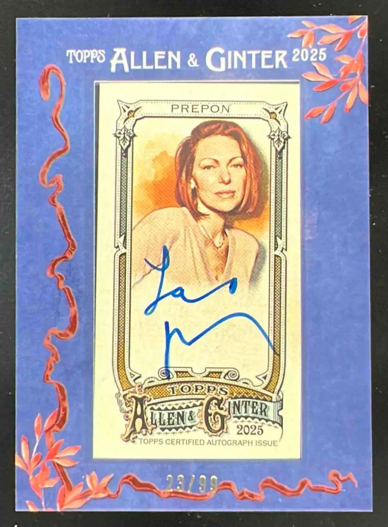 2025 Topps Allen & Ginter Framed Mini Blue Frame #MA-LP Laura Prepon Auto /99