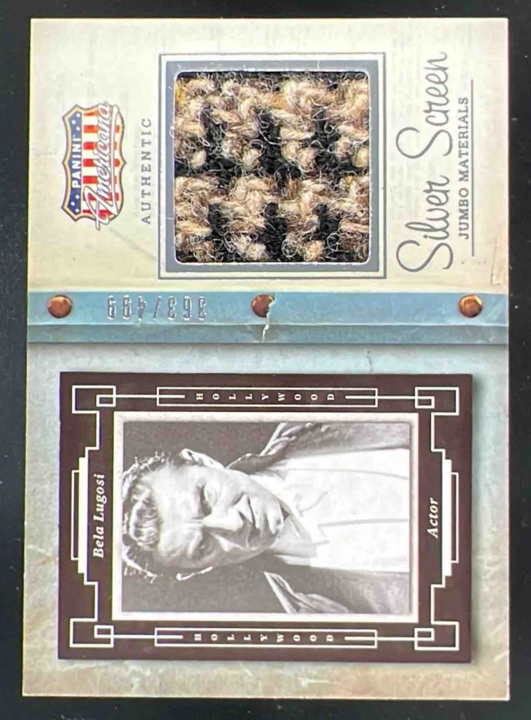 2015 Panini Americana Silver Screen Jumbo Materials Bela Lugosi /499