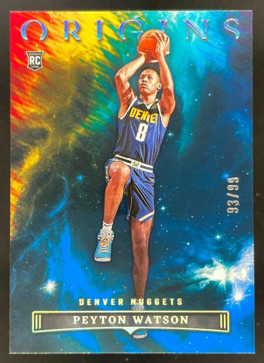 2022-23 Panini Origins Blue #14 Peyton Watson RC /99