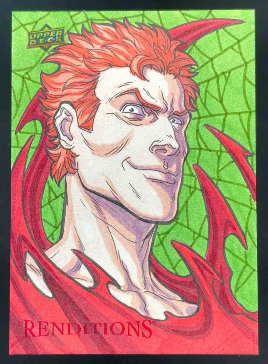 2024 UD Marvel Spider-Man Renditions Sketch Artist Autograph 1/1