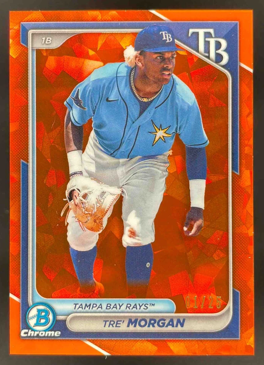 2024 Bowman Sapphire Chrome Orange Sapphire #BCP-126 Tre Morgan /25