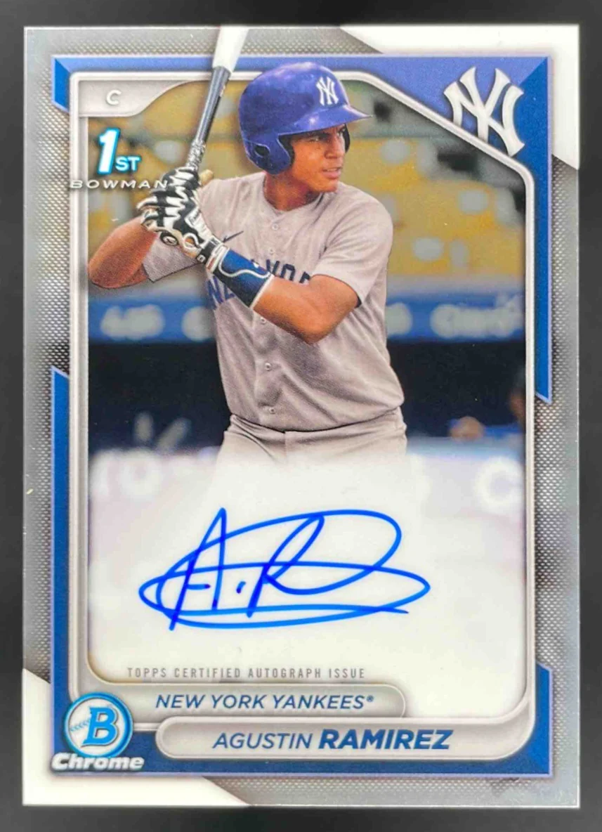 2024 Bowman Chrome Prospect Autographs #CPA-AR Agustin Ramirez RC Auto