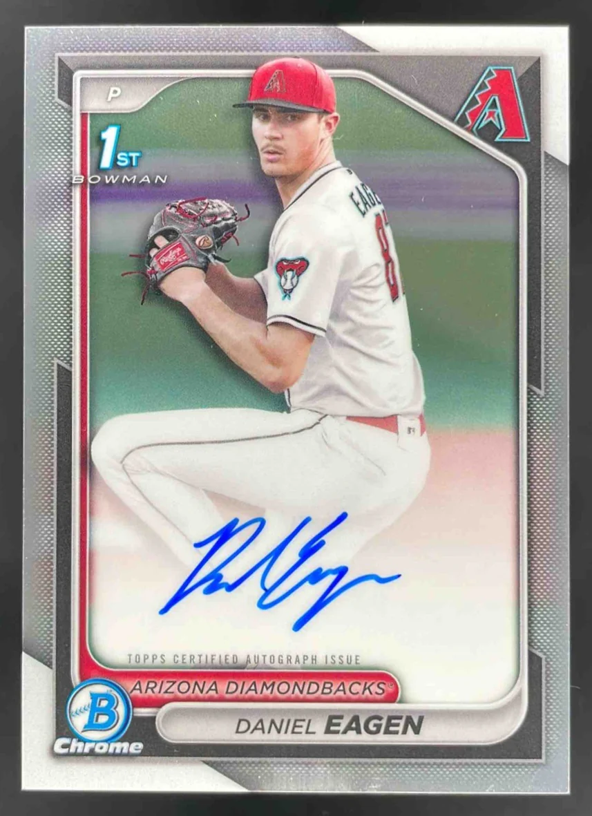 2024 Bowman Draft Chrome Prospect Autographs #CPA-DE Daniel Eagen RC Auto
