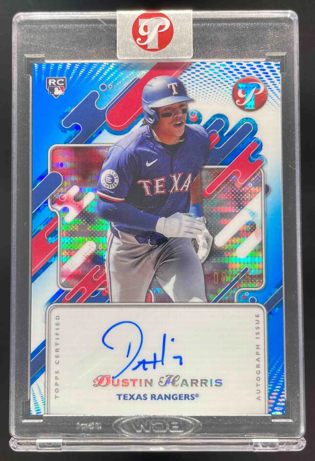 2025 Topps Pristine Autograph Blue Pristine #PA-DH Dustin Harris Auto /75