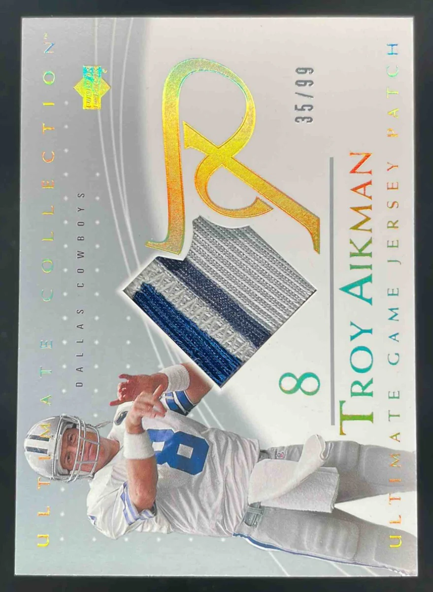 2003 Ultimate Collection Ultimate Game Jersey Patches #GJP-TA Troy Aikman /99