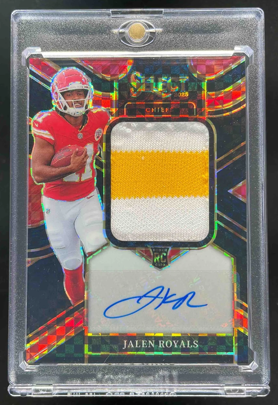 2025 Select Jumbo Rookie Swatch Black Prizm #JRS-JRS Jalen Royals RC Auto 1/1