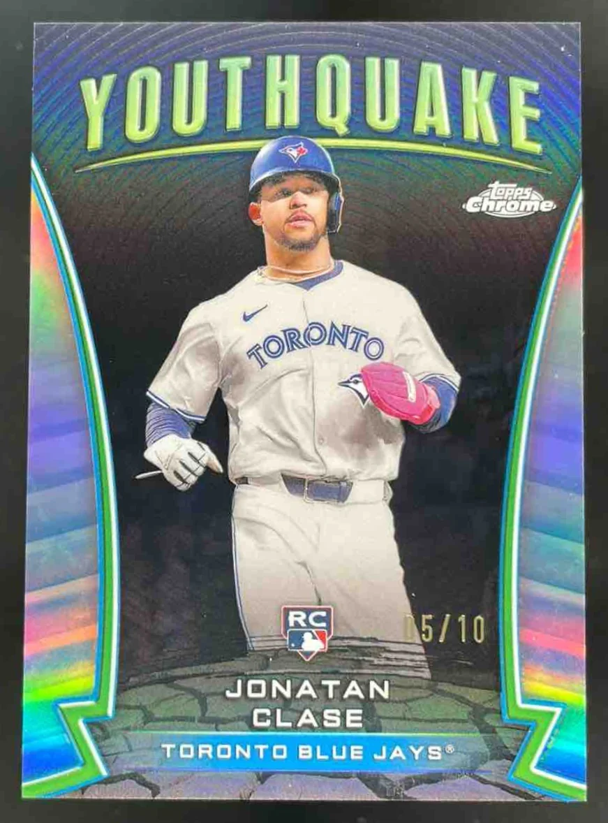 2024 Topps Chrome Update Youthquake Black Refractor #YQ-67 Jonatan Clase RC /10