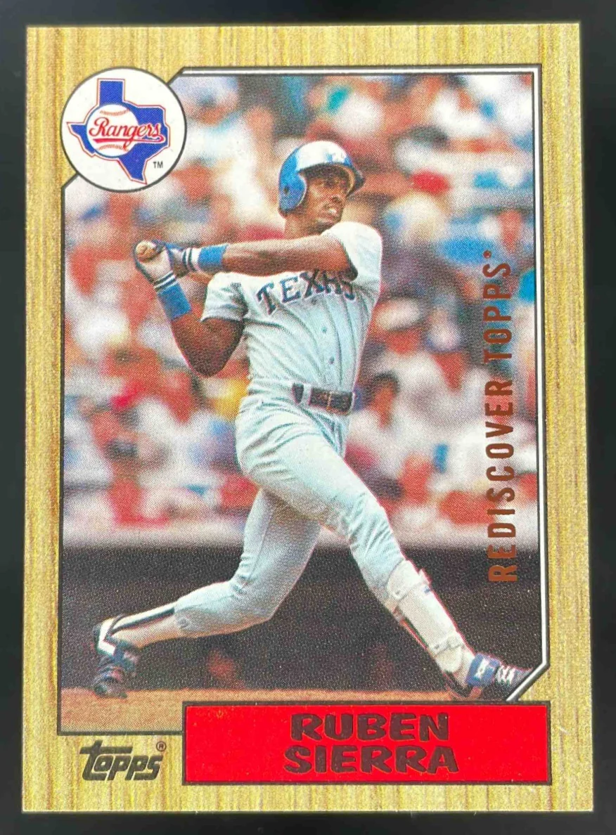 1987 Topps #261 Ruben Sierra RC Rediscover Topps