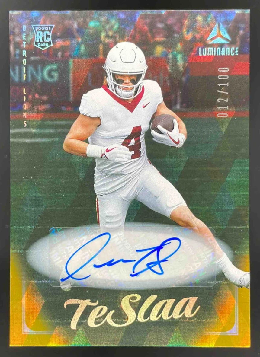 2025 Panini Luminance Autograph Gold #164 Isaac Teslaa RC Auto /100