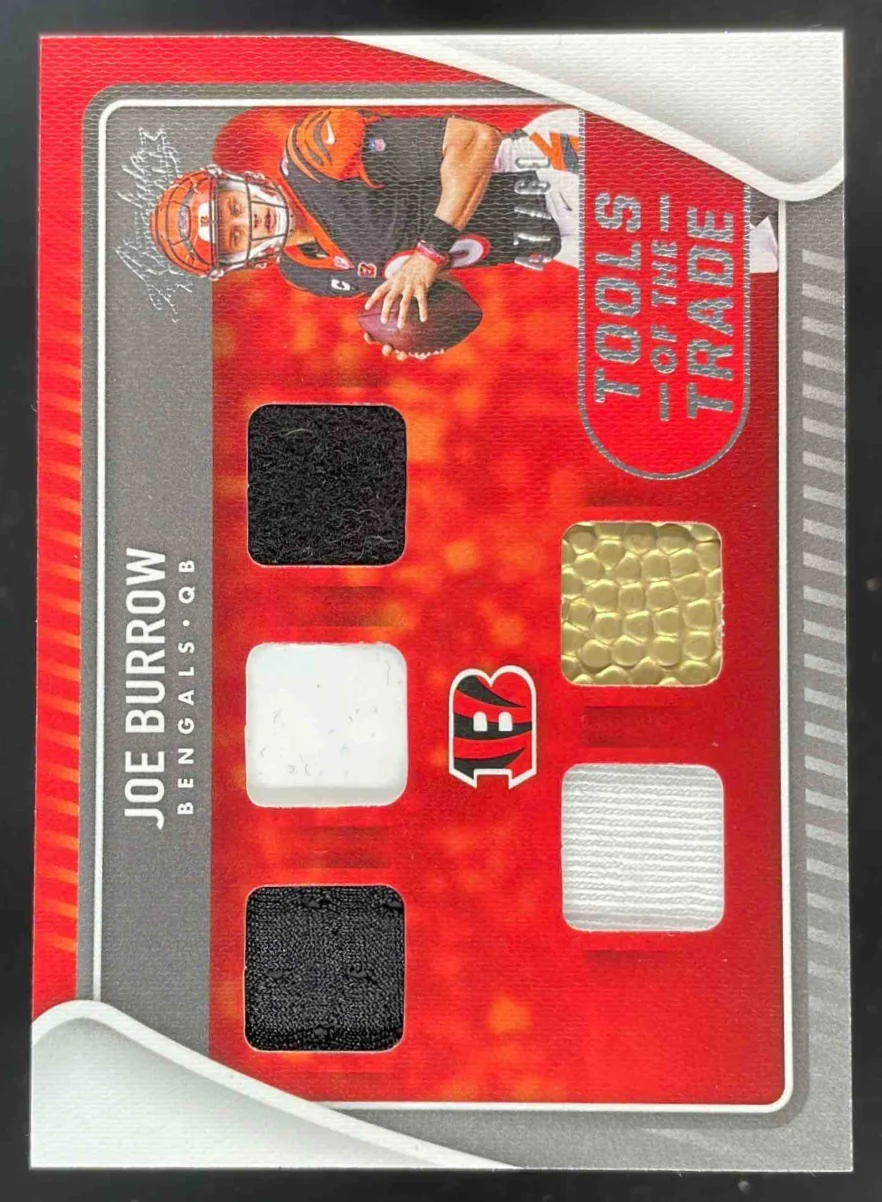 2021 Panini Absolute Tools of the Trade Five #TT5-2 Joe Burrow /60