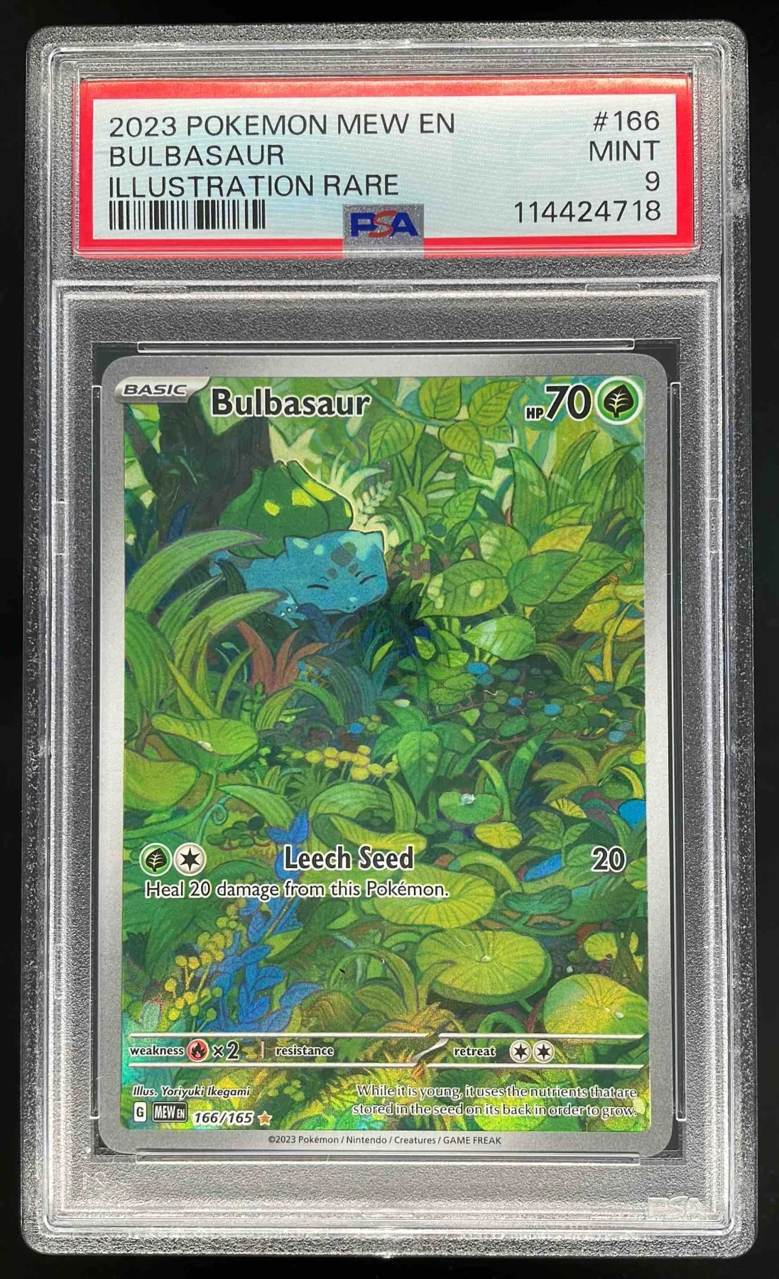 2023 Pokemon SV 151 #166/165 Bulbasaur PSA 9