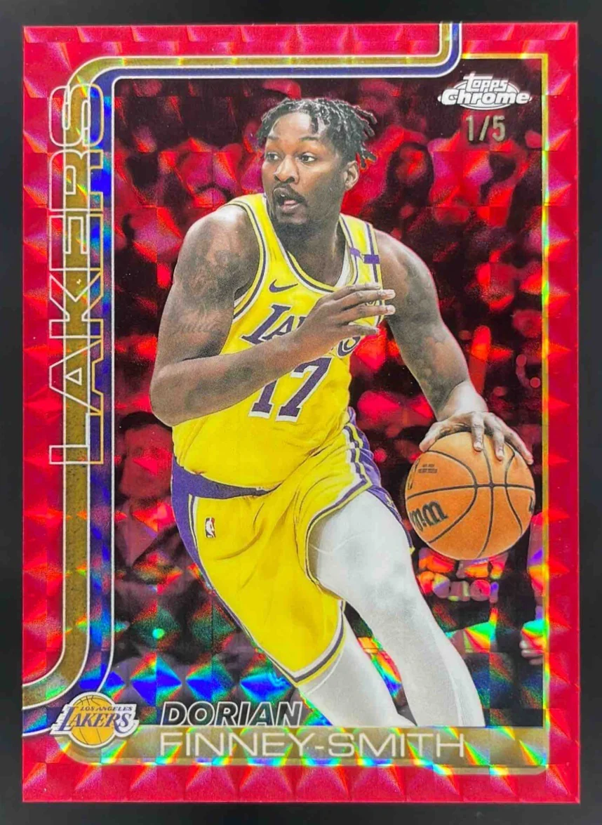 2025-26 Topps Chrome Geometric Red Refractor #192 Dorian Finney-Smith /5