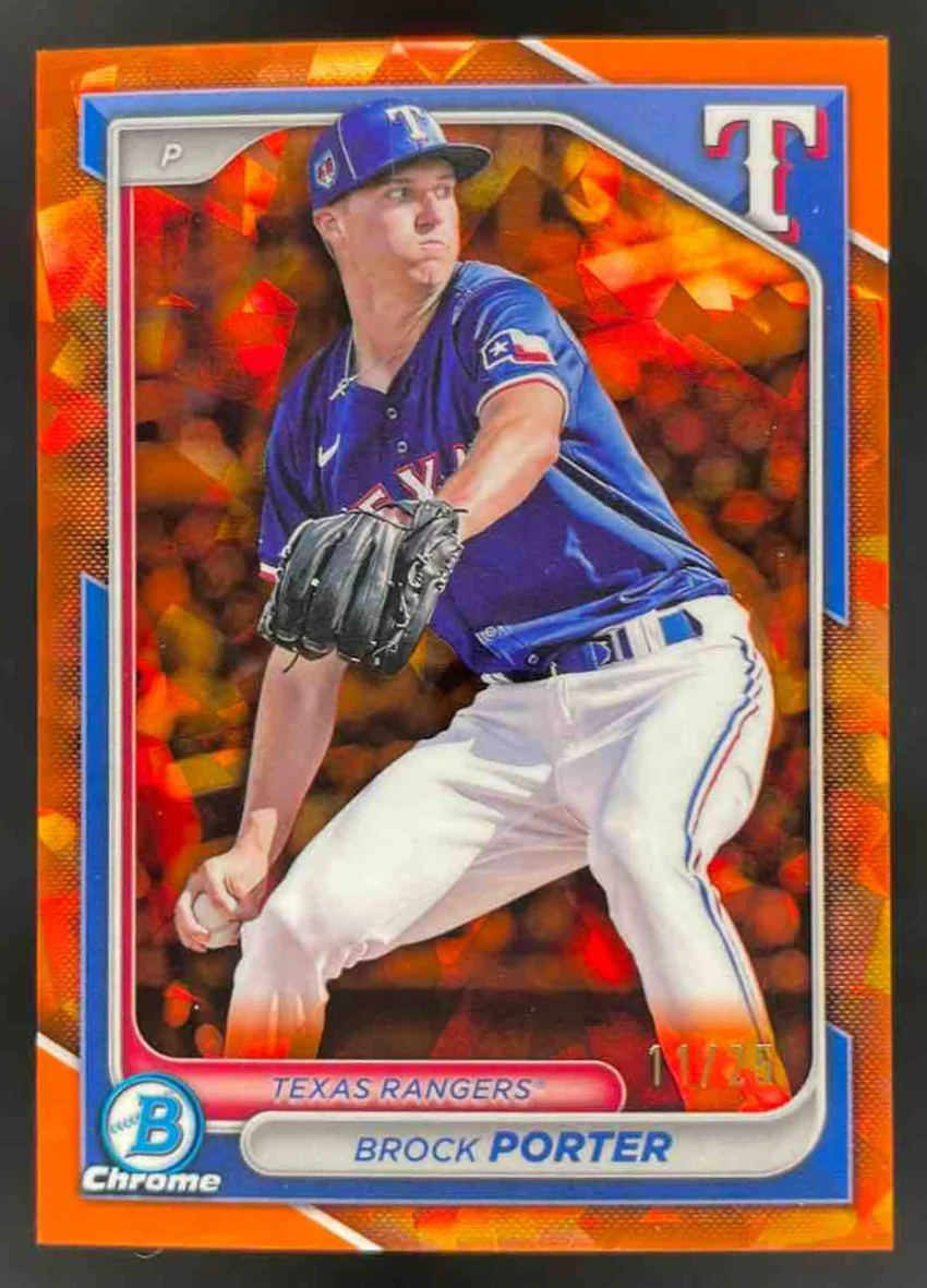 2024 Bowman Draft Sapphire Chrome Orange Sapphire #BDC-172 Brock Porter /25