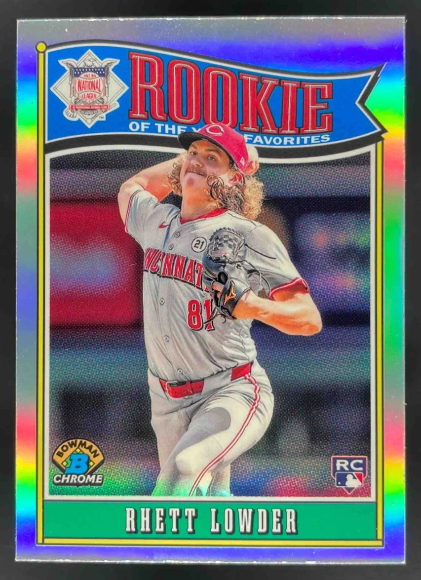 2025 Bowman Chrome Rookie of the Year Favorites #ROY-11 Rhett Lowder RC
