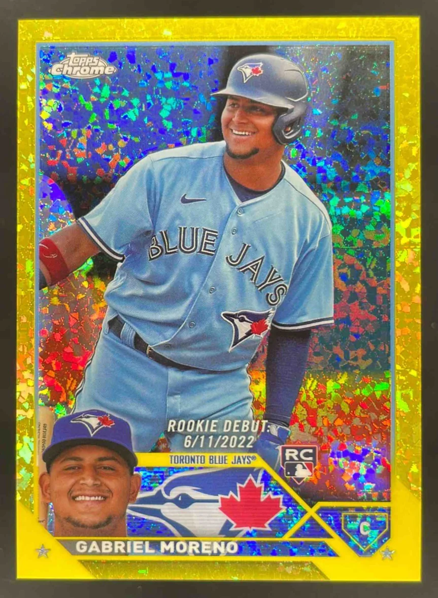 2023 Topps Chrome Yellow Mini Diamond Refractor #USC168 Gabriel Moreno RC /75