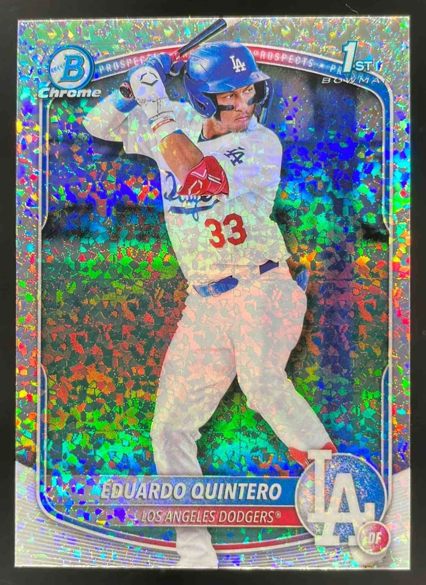2025 Bowman Chrome Prospect Mini Diamonds Refractor #BCP-115 Eduardo Quintero RC