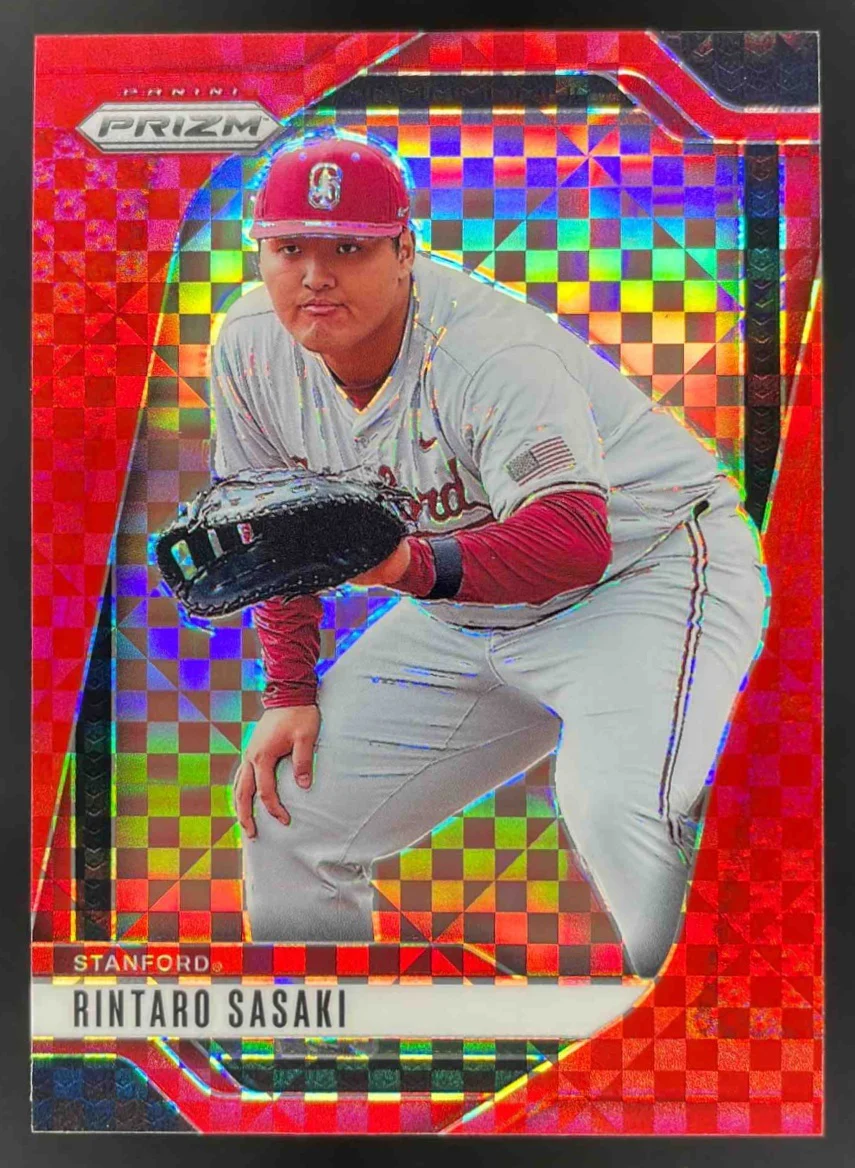 2025 Panini Prizm Prizms Red Power #271 Rintaro Sasaki /99