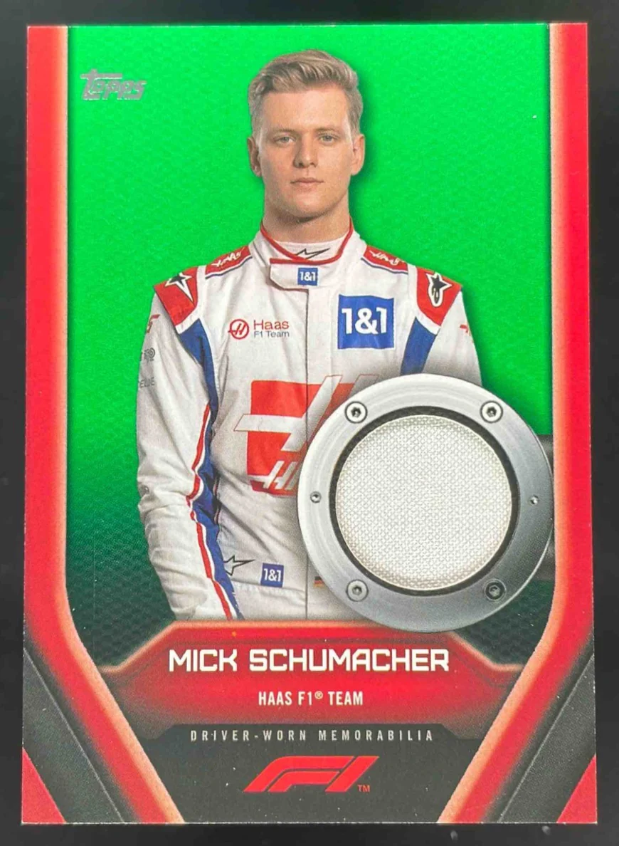 2022 Topps Formula 1 F1 Relics Green #F1RL-MSI Mick Schumacher /75